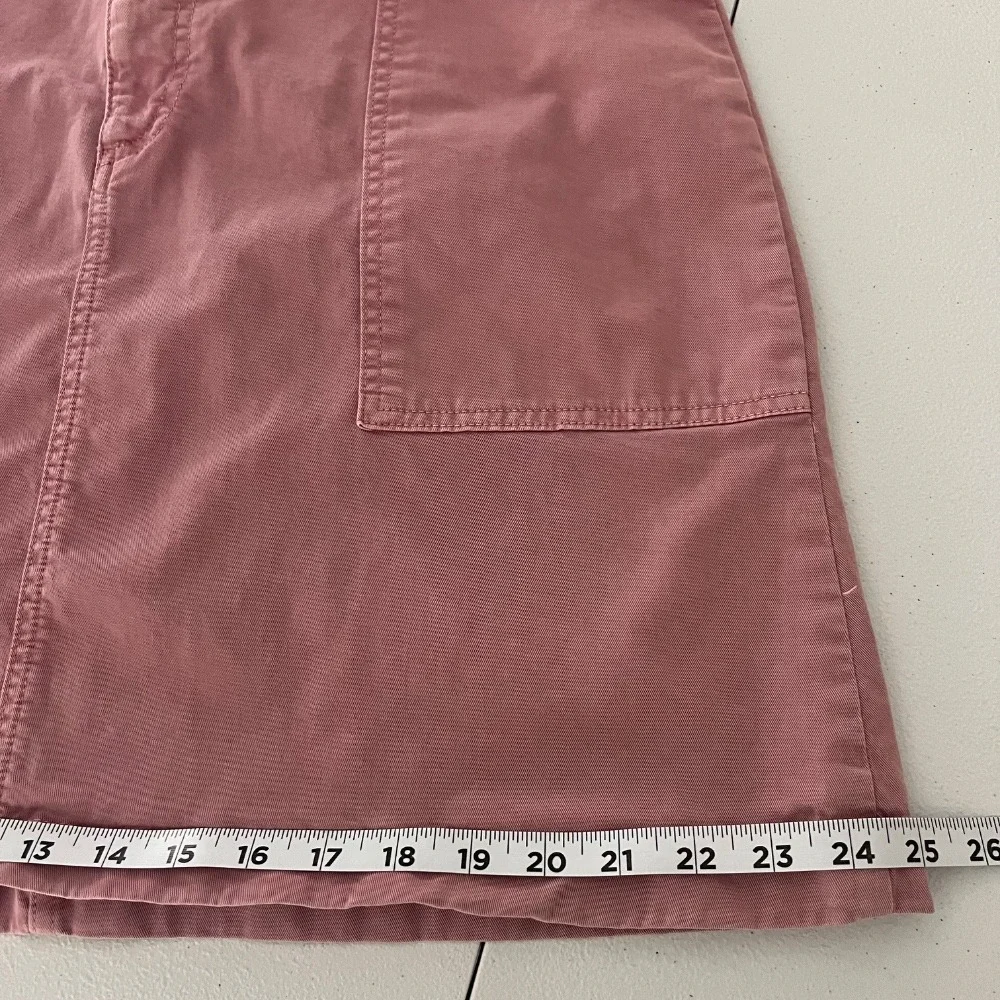 Boden Mauve Pink‎ Utility Chino Skirt High Waist Paper Bag Pockets Cotton 12
